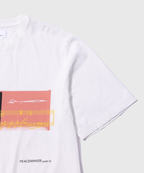 OAMC（オーエーエムシー）の「【OAMC PEACEMAKER/オーエーエムシー ピースメーカー】Regular Tee Halfway To Nowhere（Tシャツ/カットソー・メンズ・ホワイト/チャコールグレー・L/M）」の7枚目の写真