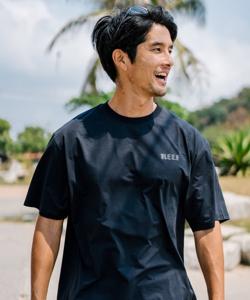 REEF(リーフ)の「REEF メンズ HERITAGE RASH T ラッシュガード 【2026年夏モデル】/リーフ水陸両用UVカットストレッチ半袖ラッシュTシャツ(Tシャツ/カットソー・メンズ・ブラック/グレー/ブルー系その他/ホワイト・LARGE/SMALL/MEDIUM/X-LARGE)」の8枚目の写真