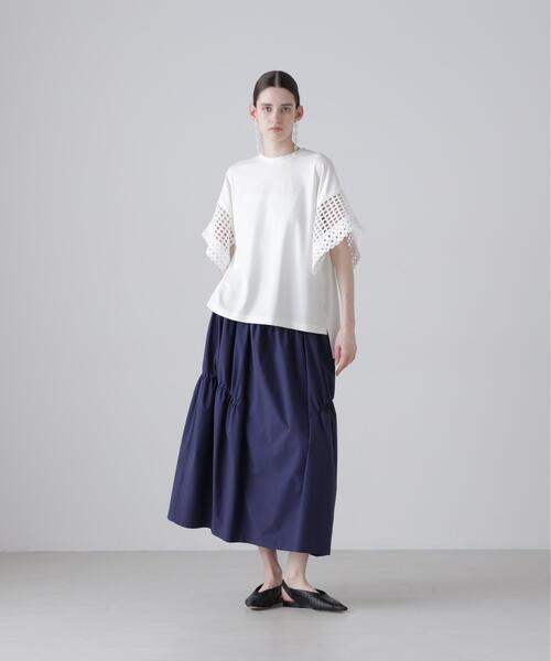 ADORE(アドーア)の「◆マットポンチトップス(Tシャツ/カットソー・レディース・ホワイト/オレンジ/ブラウン・38)」の4枚目の写真
