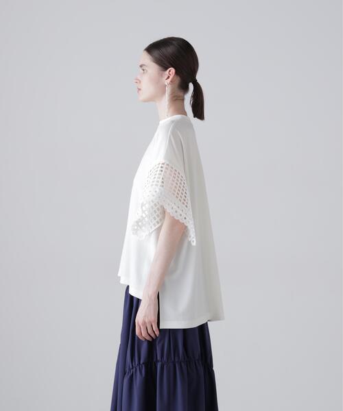 ADORE(アドーア)の「◆マットポンチトップス(Tシャツ/カットソー・レディース・ホワイト/オレンジ/ブラウン・38)」の5枚目の写真