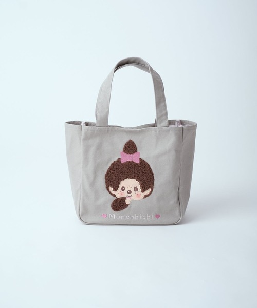 salle de bal(サルデバル)の「【 Monchhichi / モンチッチ 】ミニトートバッグ ランチバッグ HNI(トートバッグ・レディース・ホワイト/ブラック/その他1・FREE)」の3枚目の写真