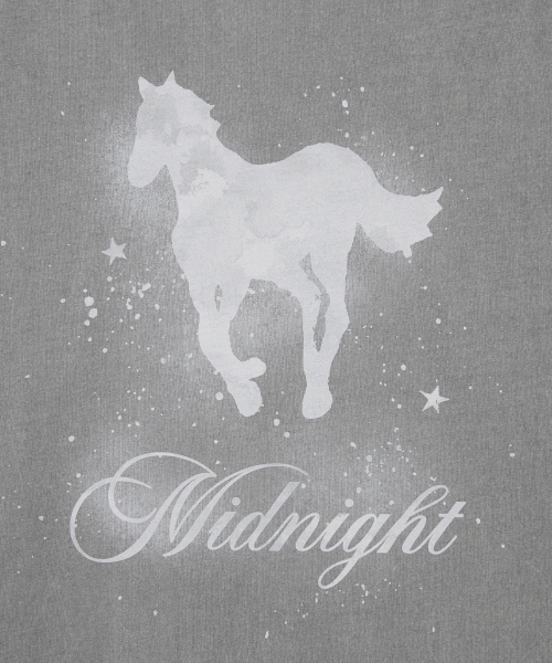 Midnight Move（ミッドナイトムーブ）の「horse t (grey)（Tシャツ/カットソー・レディース・その他・FREE）」の3枚目の写真