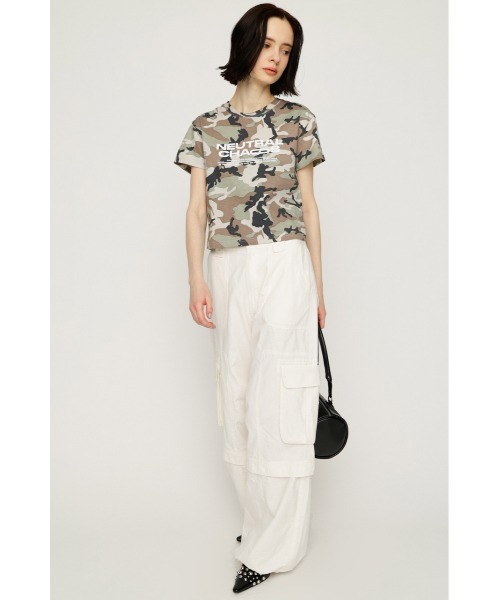 SLY(スライ)の「WASHED 2WAY CARGO PT ウォッシュド2ウェイカーゴパンツ 春服 夏服(カーゴパンツ・レディース・ライトブラック/オフホワイト/ブラウン系その他2・1/2)」の4枚目の写真