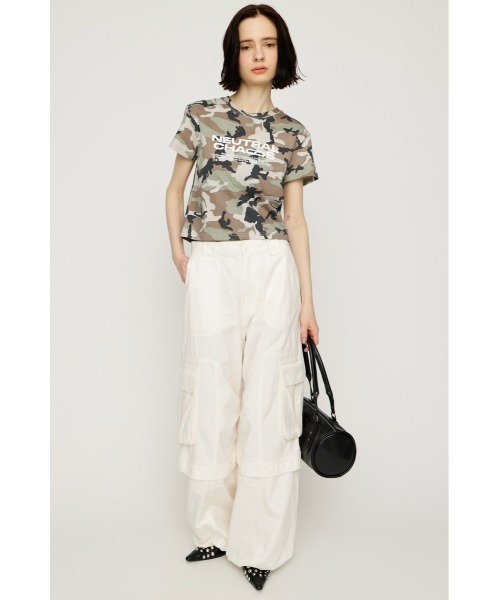 SLY(スライ)の「WASHED 2WAY CARGO PT ウォッシュド2ウェイカーゴパンツ 春服 夏服(カーゴパンツ・レディース・ライトブラック/オフホワイト/ブラウン系その他2・1/2)」の5枚目の写真