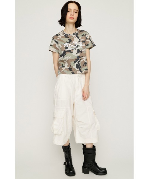 SLY(スライ)の「WASHED 2WAY CARGO PT ウォッシュド2ウェイカーゴパンツ 春服 夏服(カーゴパンツ・レディース・ライトブラック/オフホワイト/ブラウン系その他2・1/2)」の6枚目の写真
