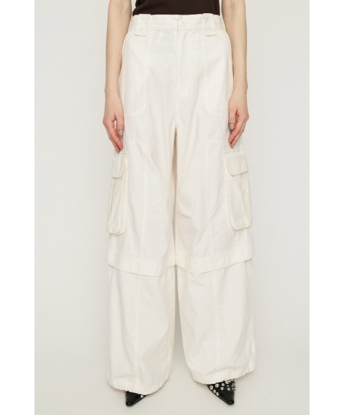 SLY(スライ)の「WASHED 2WAY CARGO PT ウォッシュド2ウェイカーゴパンツ 春服 夏服(カーゴパンツ・レディース・ライトブラック/オフホワイト/ブラウン系その他2・1/2)」の7枚目の写真
