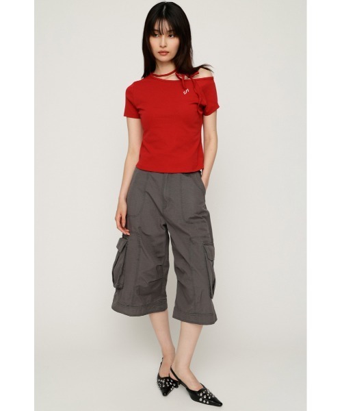 SLY(スライ)の「WASHED 2WAY CARGO PT ウォッシュド2ウェイカーゴパンツ 春服 夏服(カーゴパンツ・レディース・ライトブラック/オフホワイト/ブラウン系その他2・1/2)」の16枚目の写真