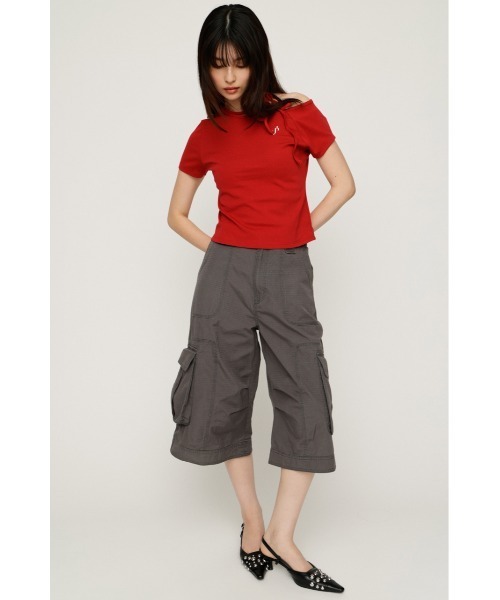 SLY(スライ)の「WASHED 2WAY CARGO PT ウォッシュド2ウェイカーゴパンツ 春服 夏服(カーゴパンツ・レディース・ライトブラック/オフホワイト/ブラウン系その他2・1/2)」の17枚目の写真