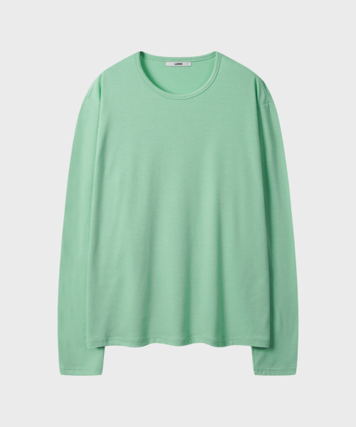 LEIRE（ルアール）の「ソフトラウンドロングスリーブTシャツ[アップルミント]（Tシャツ/カットソー・メンズ・その他・MEDIUM/LARGE/X-LARGE）」の6枚目の写真