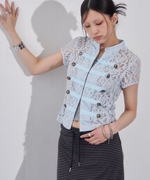 ナポレオンレーススタンドシャツ