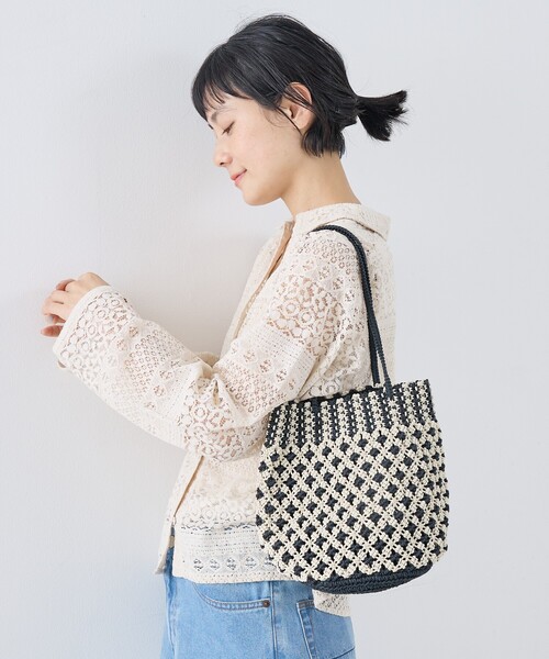 collex(コレックス)の「【ANANS】SMALL マクラメワックスコードミックストートバッグ(かごバッグ・レディース・その他・フリー)」の9枚目の写真
