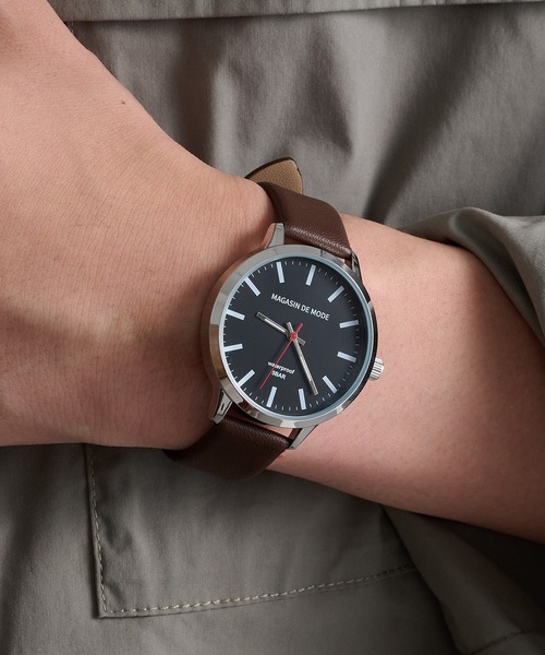 A by MAGASIN DE MODE（エーバイマガジンデモード）の「【A by MAGASIN DE MODE】ELEMENT DIAL WATCH クォーツ FW シンプル レザーウォッチ / クォーツ / ユニセックス / ギフト ◎（アナログ腕時計・レディース・ブラック/ブラック系その他2/ブラウン/ブラウン系その他2・FREE）」の22枚目の写真