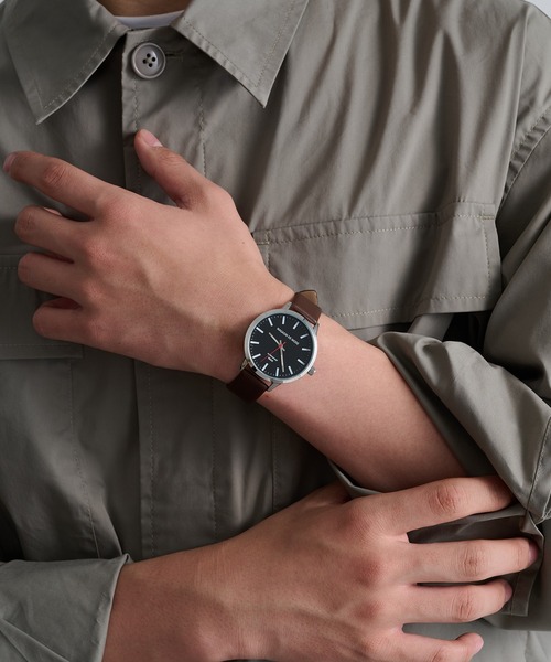 A by MAGASIN DE MODE（エーバイマガジンデモード）の「【A by MAGASIN DE MODE】ELEMENT DIAL WATCH クォーツ FW シンプル レザーウォッチ / クォーツ / ユニセックス / ギフト ◎（アナログ腕時計・レディース・ブラック/ブラック系その他2/ブラウン/ブラウン系その他2・FREE）」の20枚目の写真