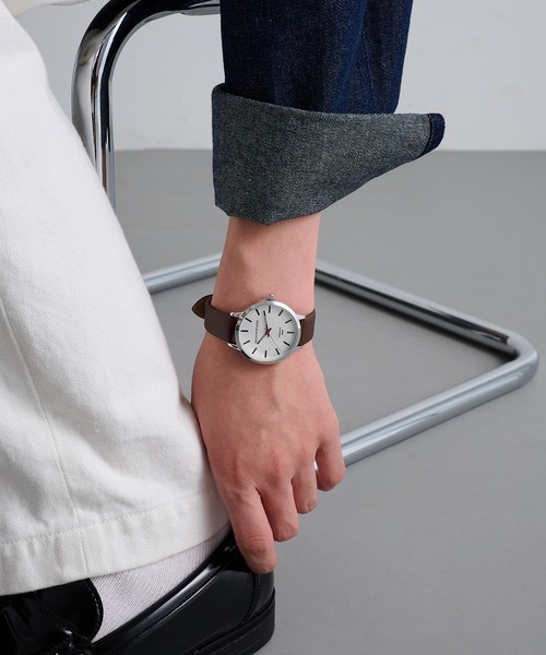 A by MAGASIN DE MODE（エーバイマガジンデモード）の「【A by MAGASIN DE MODE】ELEMENT DIAL WATCH クォーツ FW シンプル レザーウォッチ / クォーツ / ユニセックス / ギフト ◎（アナログ腕時計・レディース・ブラック/ブラック系その他2/ブラウン/ブラウン系その他2・FREE）」の10枚目の写真