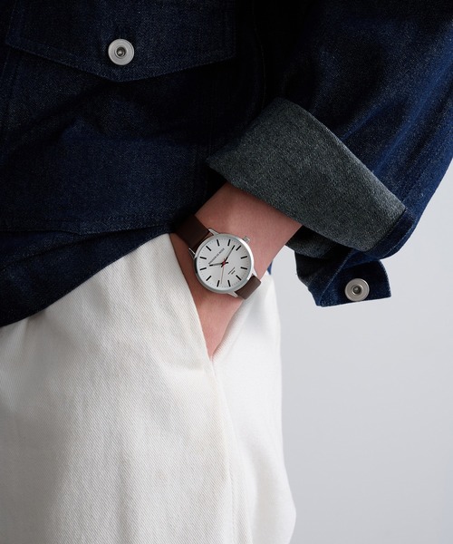 A by MAGASIN DE MODE（エーバイマガジンデモード）の「【A by MAGASIN DE MODE】ELEMENT DIAL WATCH クォーツ FW シンプル レザーウォッチ / クォーツ / ユニセックス / ギフト ◎（アナログ腕時計・レディース・ブラック/ブラック系その他2/ブラウン/ブラウン系その他2・FREE）」の9枚目の写真