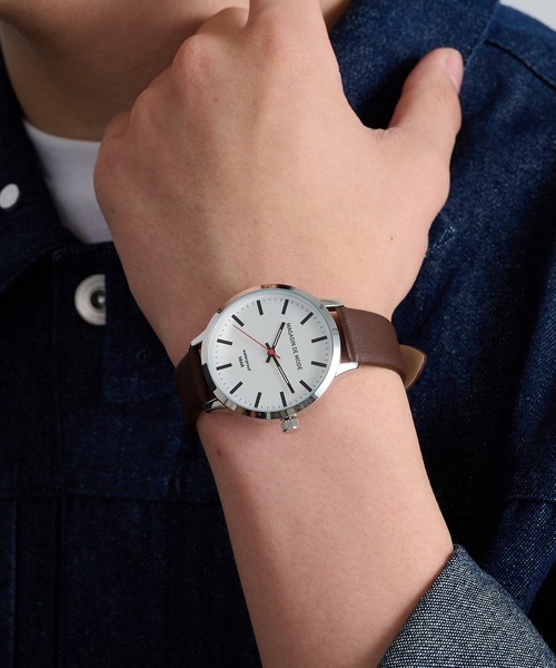 A by MAGASIN DE MODE（エーバイマガジンデモード）の「【A by MAGASIN DE MODE】ELEMENT DIAL WATCH クォーツ FW シンプル レザーウォッチ / クォーツ / ユニセックス / ギフト ◎（アナログ腕時計・レディース・ブラック/ブラック系その他2/ブラウン/ブラウン系その他2・FREE）」の11枚目の写真