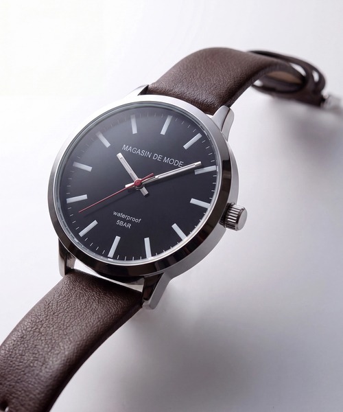 A by MAGASIN DE MODE（エーバイマガジンデモード）の「【A by MAGASIN DE MODE】ELEMENT DIAL WATCH クォーツ FW シンプル レザーウォッチ / クォーツ / ユニセックス / ギフト ◎（アナログ腕時計・レディース・ブラック/ブラック系その他2/ブラウン/ブラウン系その他2・FREE）」の16枚目の写真