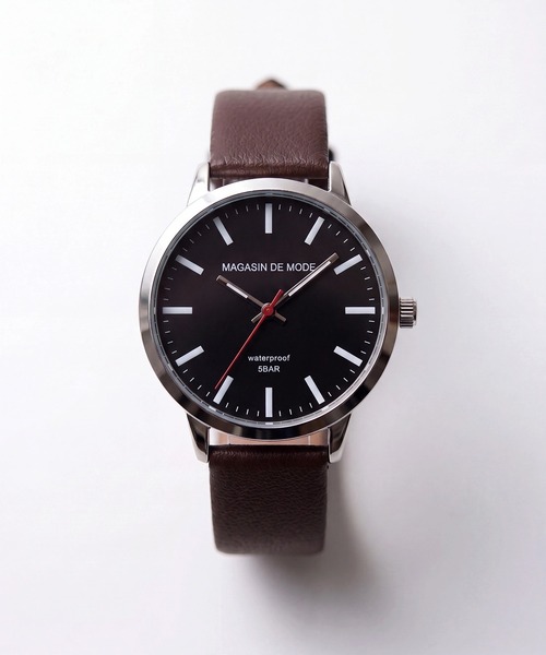 A by MAGASIN DE MODE（エーバイマガジンデモード）の「【A by MAGASIN DE MODE】ELEMENT DIAL WATCH クォーツ FW シンプル レザーウォッチ / クォーツ / ユニセックス / ギフト ◎（アナログ腕時計・レディース・ブラック/ブラック系その他2/ブラウン/ブラウン系その他2・FREE）」の15枚目の写真