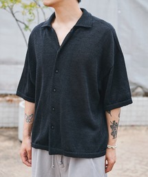 WASHI OPEN COLLAR SHIRTS KNIT