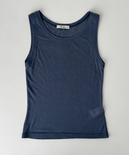 CANAL JEAN(キャナルジーン)の「El mar テンセルレイヤードタンクトップ(タンクトップ・レディース・アイボリー/ネイビー/ブラック・ONE SIZE)」の18枚目の写真