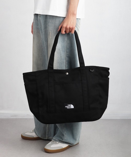THE NORTH FACE(ザノースフェイス)の「【韓国限定・日本未入荷】 THE NORTH FACE ALL-DAY TOTE L / ノースフェイス キャンバストートバッグ(トートバッグ・メンズ・キャメル/ブラック・FREE)」の4枚目の写真