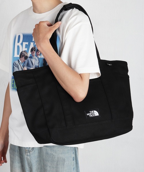 THE NORTH FACE(ザノースフェイス)の「【韓国限定・日本未入荷】 THE NORTH FACE ALL-DAY TOTE L / ノースフェイス キャンバストートバッグ(トートバッグ・メンズ・キャメル/ブラック・FREE)」の6枚目の写真