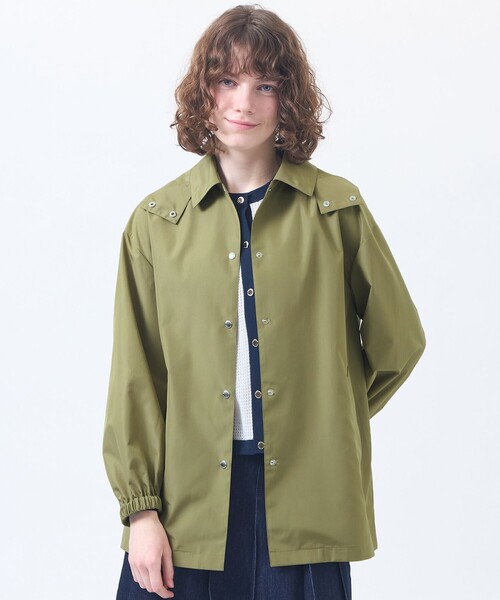 MACKINTOSH PHILOSOPHY(マッキントッシュ フィロソフィー)の「【BAWTRY MIDDLE HOOD(バウトリーミドルフード)】(トレンチコート・レディース・カーキ/ライトブルー/ダークネイビー・38)」の2枚目の写真