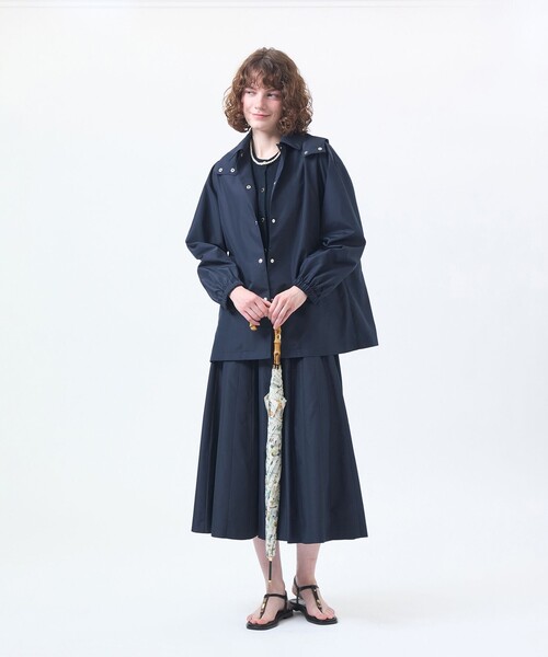 MACKINTOSH PHILOSOPHY(マッキントッシュ フィロソフィー)の「【BAWTRY MIDDLE HOOD(バウトリーミドルフード)】(トレンチコート・レディース・カーキ/ライトブルー/ダークネイビー・38)」の6枚目の写真