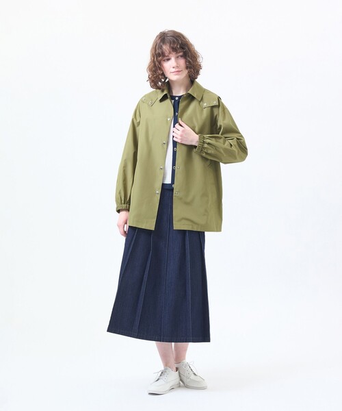 MACKINTOSH PHILOSOPHY(マッキントッシュ フィロソフィー)の「【BAWTRY MIDDLE HOOD(バウトリーミドルフード)】(トレンチコート・レディース・カーキ/ライトブルー/ダークネイビー・38)」の7枚目の写真