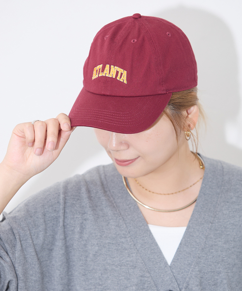 JOURNAL STANDARD(ジャーナルスタンダード)の「JS FES LOGO CAP(キャップ・レディース・ベージュ/ブラック系その他/ボルドー・FREE)」の3枚目の写真