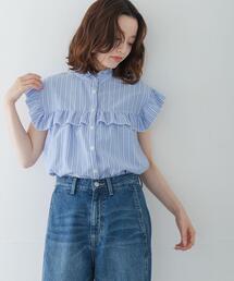 URBAN RESEARCH Sonny Label | スタンドカラーフリルシャツブラウス(シャツ/ブラウス)