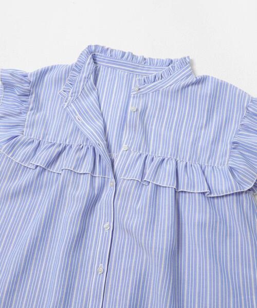 URBAN RESEARCH Sonny Label(アーバンリサーチサニーレーベル)の「スタンドカラーフリルシャツブラウス(シャツ/ブラウス・レディース・ベージュ系その他/ブラック/ブルー・FREE)」の20枚目の写真
