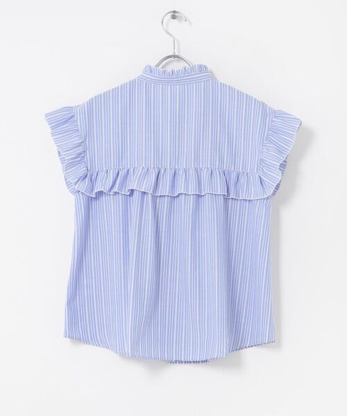 URBAN RESEARCH Sonny Label(アーバンリサーチサニーレーベル)の「スタンドカラーフリルシャツブラウス(シャツ/ブラウス・レディース・ベージュ系その他/ブラック/ブルー・FREE)」の22枚目の写真