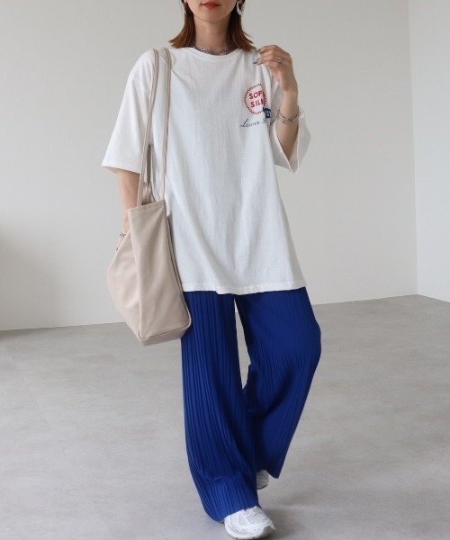 zena(ジェナ)の「ポテチプリントTee(Tシャツ/カットソー・レディース・ホワイト/グレー・FREE)」の15枚目の写真