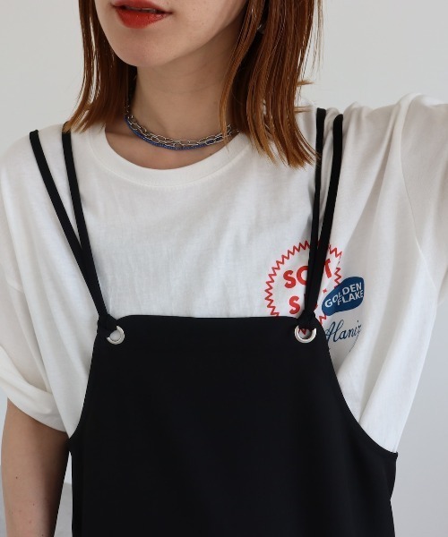 zena(ジェナ)の「ポテチプリントTee(Tシャツ/カットソー・レディース・ホワイト/グレー・FREE)」の17枚目の写真