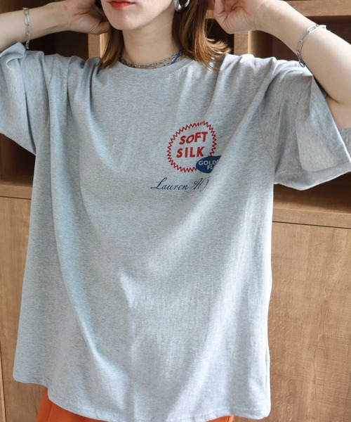 zena(ジェナ)の「ポテチプリントTee(Tシャツ/カットソー・レディース・ホワイト/グレー・FREE)」の20枚目の写真