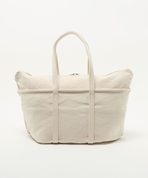 Steven Alan（スティーブンアラン）の「＜AMIACALVA＞CANOE TOTE M/トートバッグ（トートバッグ・レディース・ホワイト/ブラック・FREE）」の8枚目の写真