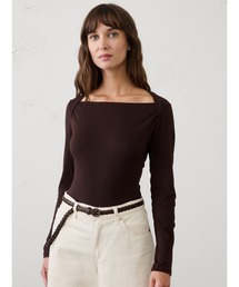 BANANA REPUBLIC FACTORY STORE ジャージー スクエアネックTシャツ