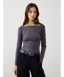 BANANA REPUBLIC FACTORY STORE ジャージー スクエアネックTシャツ