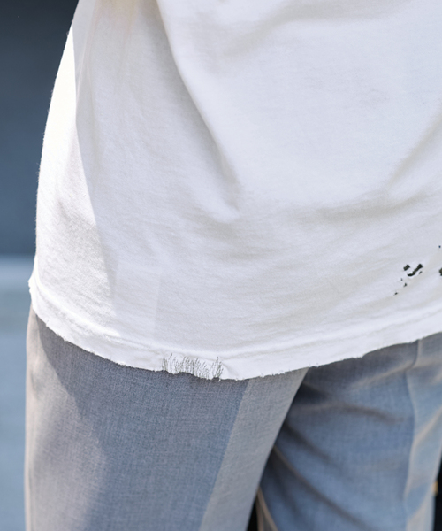 FRAMeWORK（フレームワーク）の「JOHNBULL/ジョンブル クラッシュノースリーブカットオフT（Tシャツ/カットソー・レディース・ブラウン/チャコールグレー/ホワイト・FREE）」の15枚目の写真
