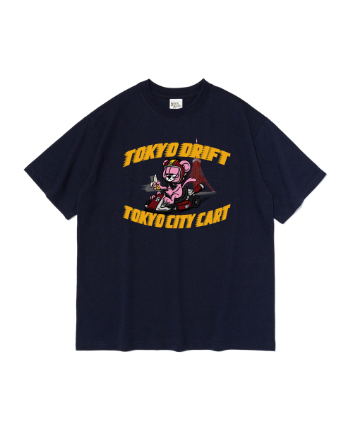 BERNI(ベルニ)の「東京ドリフト 半袖Tシャツ (ネイビー)(Tシャツ/カットソー・レディース・その他・SMALL/MEDIUM/LARGE/X-LARGE/2XL)」の1枚目の写真