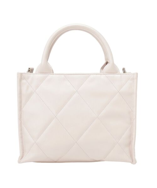 Maison de FLEUR(メゾンドフルール)の「リボンマニアポーチ付きキルティングトート(ハンドバッグ・レディース・ブラック/ピンク・FREE)」の9枚目の写真