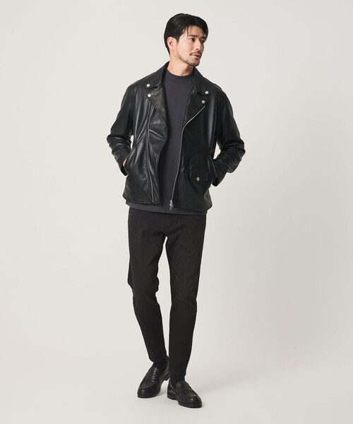 BEAUTY&YOUTH UNITED ARROWS(ビューティーアンドユースユナイテッドアローズ)の「【WEB限定 WARDROBE SMART】NEWスキン デニム スキニーパンツ(デニムパンツ・メンズ・ネイビー/ライトブルー/コバルトブルー/ブラック・L/S/XL/M)」の8枚目の写真