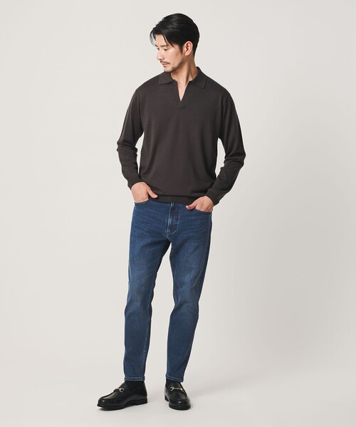 BEAUTY&YOUTH UNITED ARROWS(ビューティーアンドユースユナイテッドアローズ)の「【WEB限定 WARDROBE SMART】NEWスキン デニム スキニーパンツ(デニムパンツ・メンズ・ネイビー/ライトブルー/コバルトブルー/ブラック・L/S/XL/M)」の11枚目の写真