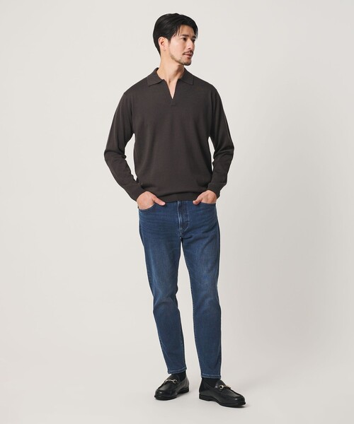 BEAUTY&YOUTH UNITED ARROWS(ビューティーアンドユースユナイテッドアローズ)の「【WEB限定 WARDROBE SMART】NEWスキン デニム スキニーパンツ(デニムパンツ・メンズ・ネイビー/ライトブルー/コバルトブルー/ブラック・L/S/XL/M)」の12枚目の写真