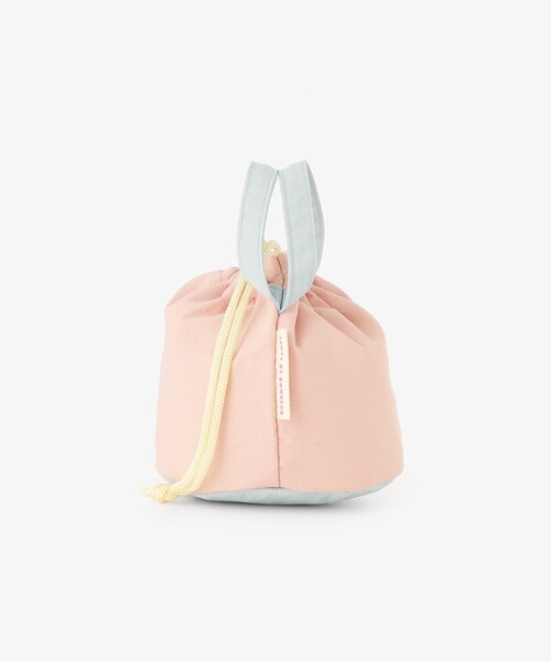 Afternoon Tea(アフタヌーンティー)の「【洗える】保冷巾着おにぎりポーチ(エコバッグ/サブバッグ・レディース・ピンク・ONE SIZE)」の3枚目の写真
