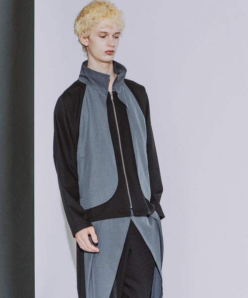 NO ID.(ノーアイディ)の「【NO ID.】Wrap ZIP Blouson / ラップ ダブルジップ ブルゾン(ブルゾン・メンズ・その他23/ブラック・ONE SIZE)」の17枚目の写真