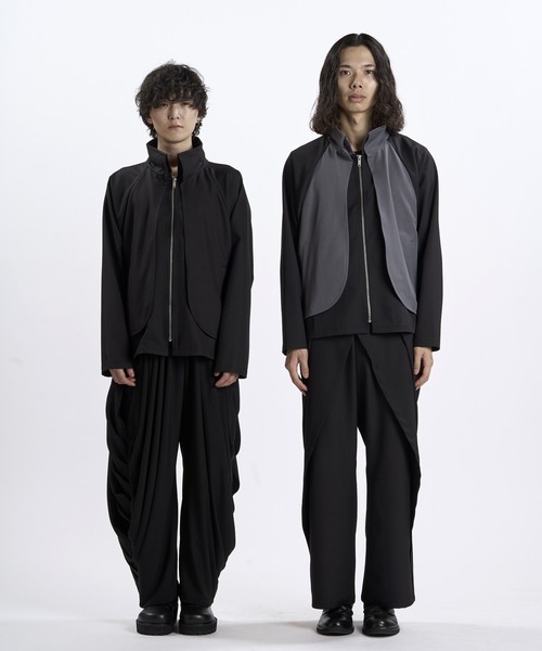 NO ID.(ノーアイディ)の「【NO ID.】Wrap ZIP Blouson / ラップ ダブルジップ ブルゾン(ブルゾン・メンズ・その他23/ブラック・ONE SIZE)」の4枚目の写真