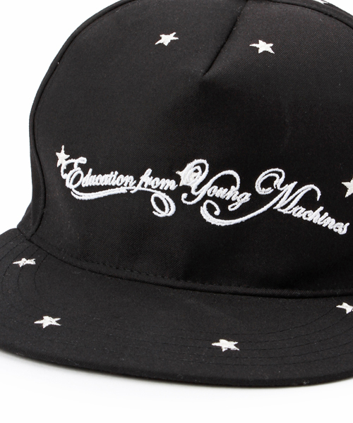Education from Youngmachines(エデュケーションフロムヤングマシーン)の「【Education from Youngmachines】MENS WORLD wide FAMOUS コラボスターエンブロイキャップ(キャップ・メンズ・ブラック・FREE)」の5枚目の写真