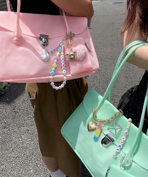 ROGER AND RAW(ロジャーアンドロウ)の「Jelly Bag | ジェリーバッグ(ハンドバッグ・レディース・ピンク/ミント/ホワイト/パープル・FREE)」の1枚目の写真
